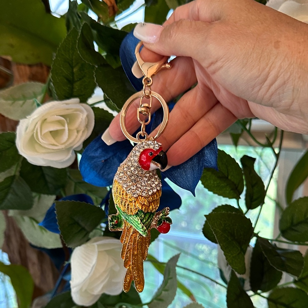 Colorful Parrot Keychain - Picture 3 of 5